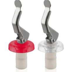 2x korkpropp för stängning av vin, likör, alkohol, olja, dryckesflaskor