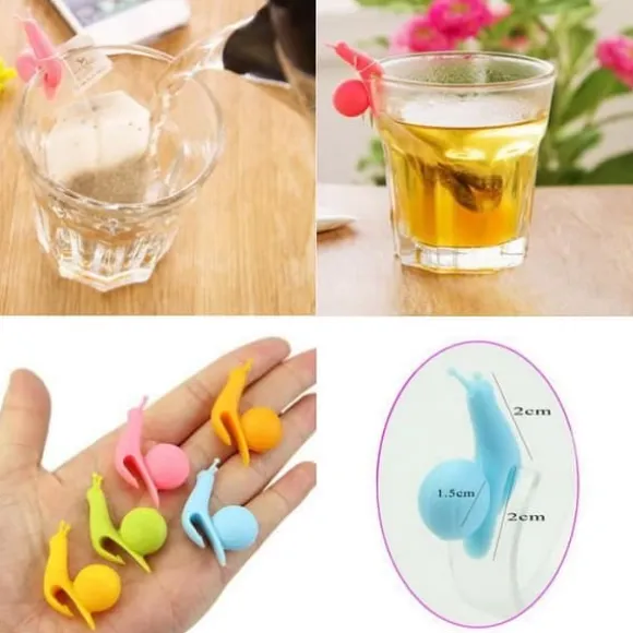 5x Silikon Snigelkopp Tepåshållare