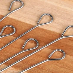 10x stålspett för rulader, rulader, kött, inslagning, stekning