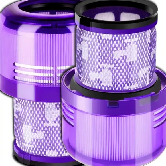 2x TVÄTTBART HEPA-FILTER FÖR DYSON V12 ABSOLUTE DETECT SLIM TOTAL FÖRBÄTTRAD