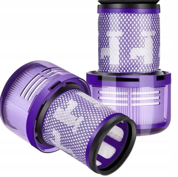 2x TVÄTTBART HEPA-FILTER FÖR DYSON V12 ABSOLUTE DETECT SLIM TOTAL FÖRBÄTTRAD