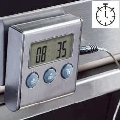 XAVAX Köttermometer Digital Timer Kabelsensor