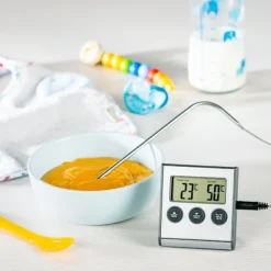 XAVAX Köttermometer Digital Timer Kabelsensor