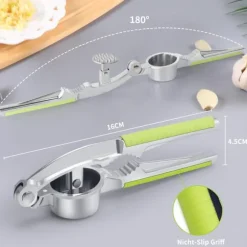 YC Kitchen Vitlökspress Rostfritt Stål Ergonomisk Halkfri