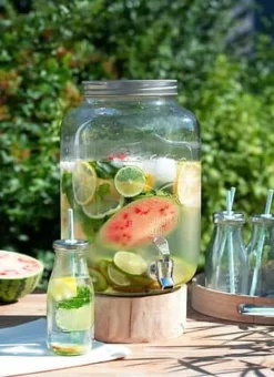 Yorkshire 8L DRYCKDISPENSER av GLAS transparent