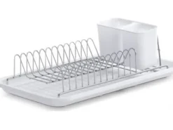 Zeller Diskmaskin, 24x44x13cm, vit