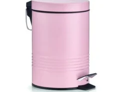 Zeller pedal papperskorg rosa (18787)