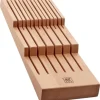 ZWILLING unspecific Knivförvaring i bok - L 41 x B 15,5 x H 4,8 cm. Passar i standard kökslådor. Med plats för upp till 12 knivar